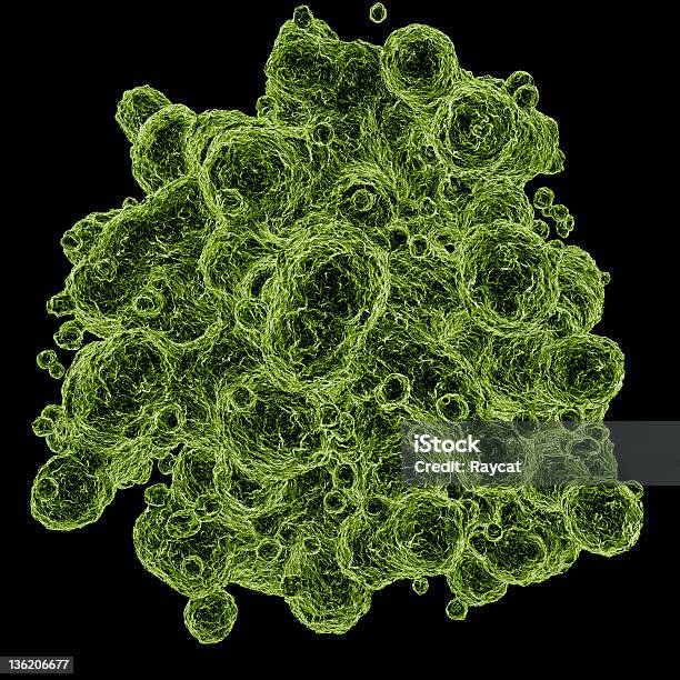 Grüne Viruscell Stockfoto und mehr Bilder von AIDS - AIDS, Bakterie, Biologie