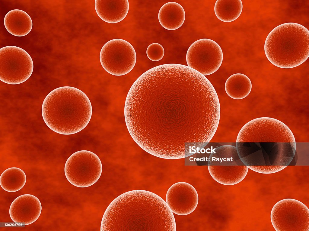 Red cells Macro shot of red cells.  Biological Cell Stock Photo