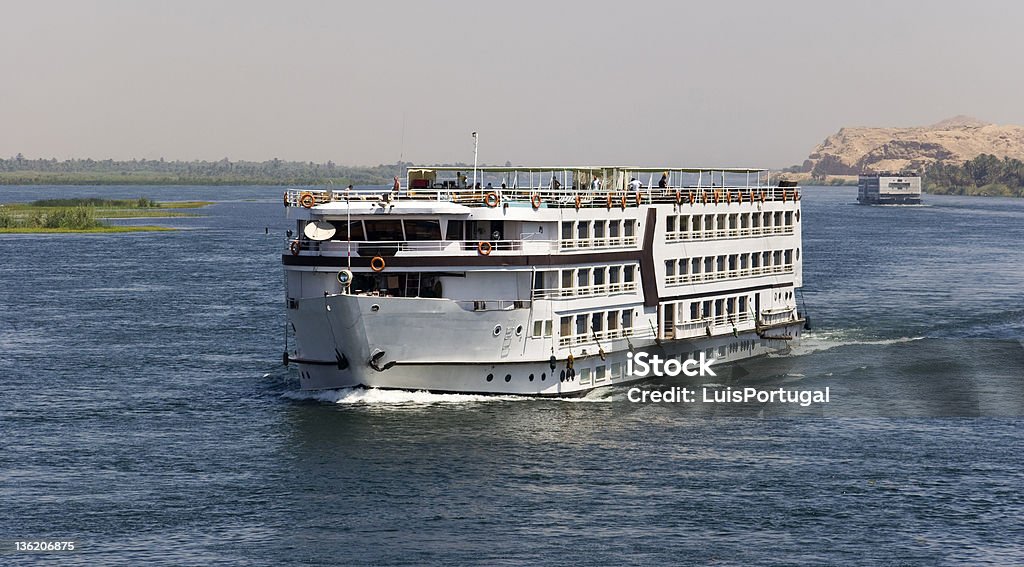Passenger Ship on the Nile Cruise - Vacation Stock Photo