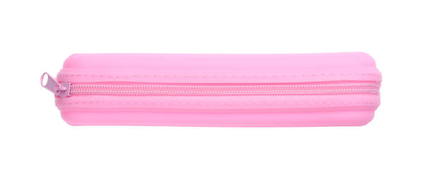 istock Color pencil case isolated on white. School stationery 1362069472