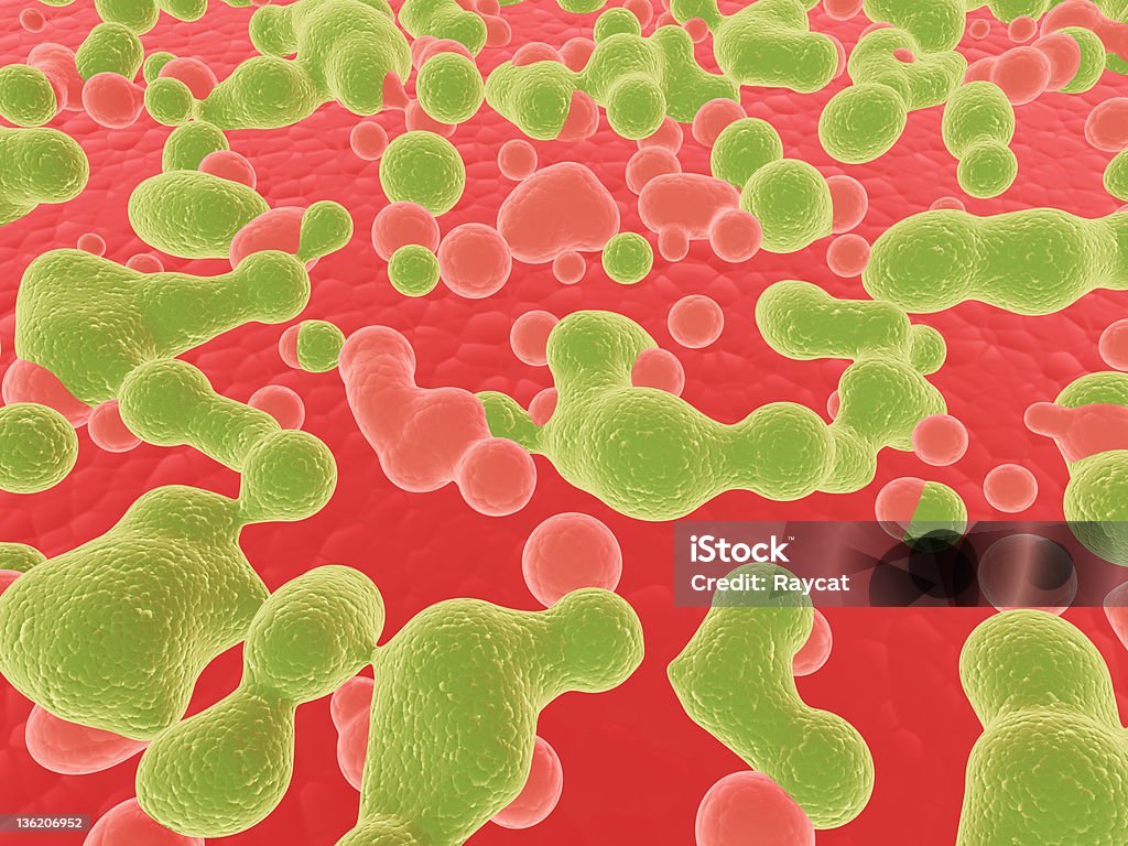 Атакующий вирусом клетки крови - Стоковые фото Без людей роялти-фри