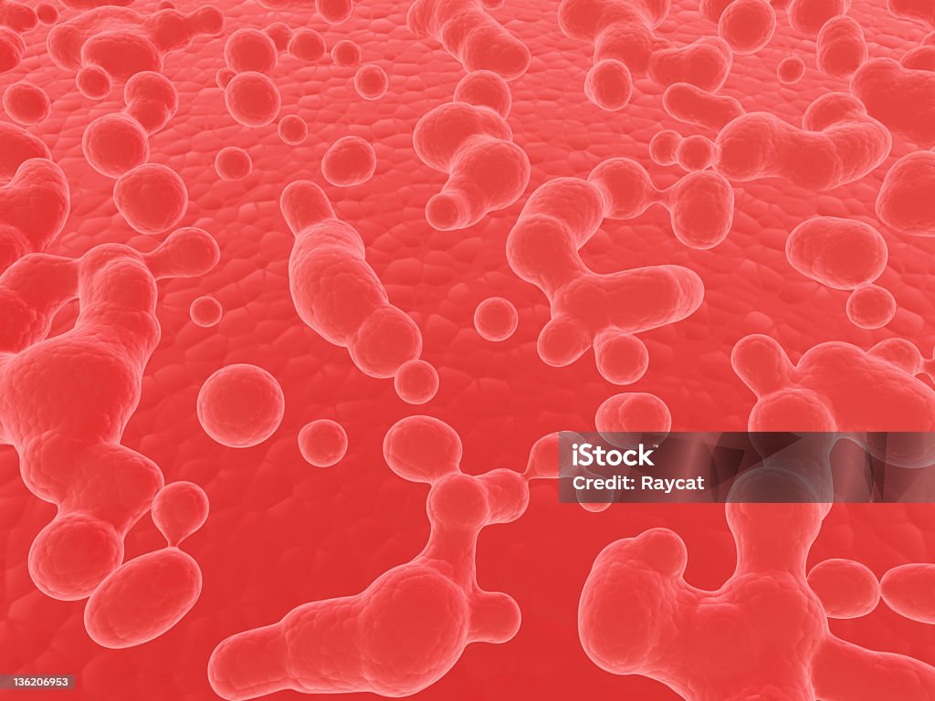 Blutkörperchen schwimmende - Lizenzfrei Biologie Stock-Foto