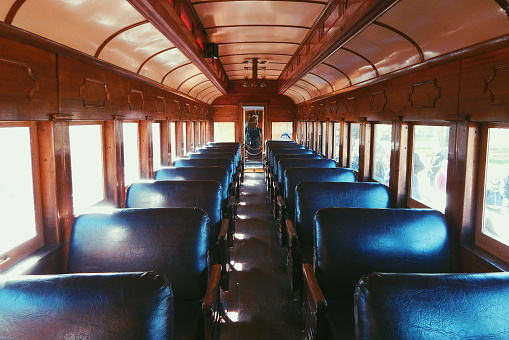 Empty Retro Train
