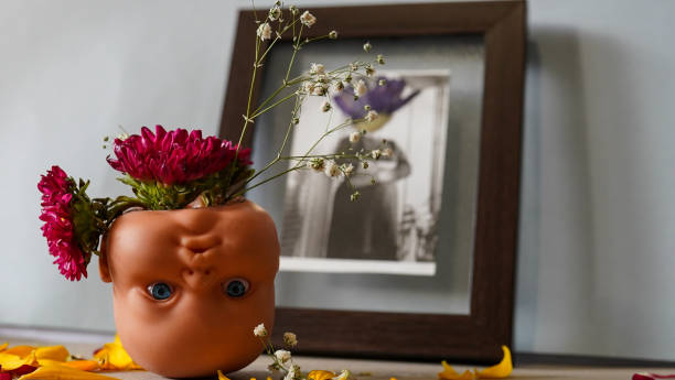 istock Baby head in front of a frame 1362078710
