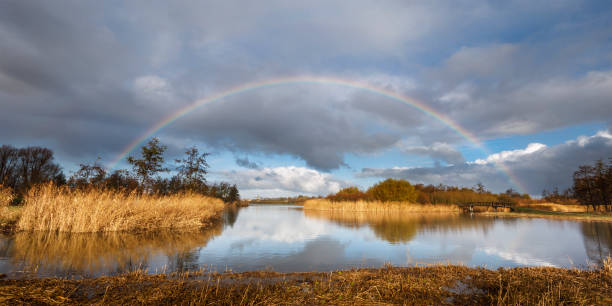 istock perfect rainbow over a lake in autumn, Dobbeplas, Nootdorp 1362080983
