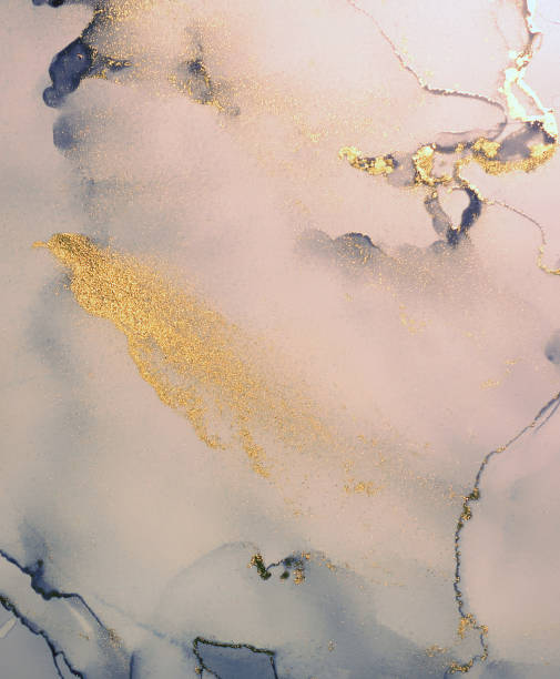 istock Background, texture. Original painting with alcohol inks 1362093989