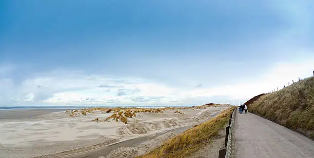 panoramic view of north beach, Borkum