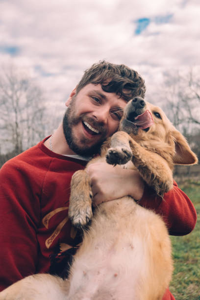 istock Man And Dog Enjoying  In Nature 1362096722