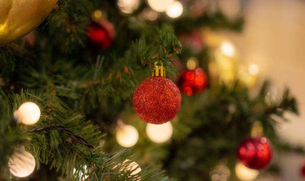 istock background of christmas tree decorations 1362101712