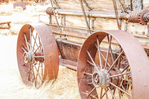 istock Abandoned Farm Wagon at Bodie State Historic Park 1362114423