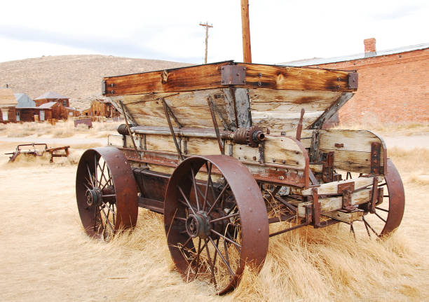 istock Abandoned Farm Wagon at Bodie State Historic Park 1362114424