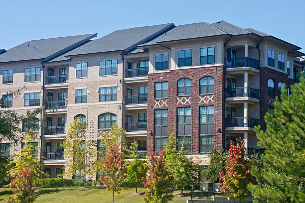 istock Modern Brick and Stucco Apartment Building 136211839