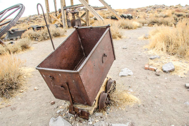 istock Gold Mine Cart 1362122742