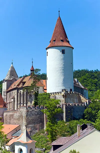 Historic medieval Krivoklat Castle in Czech Republic ( central Bohemia, near Prague )