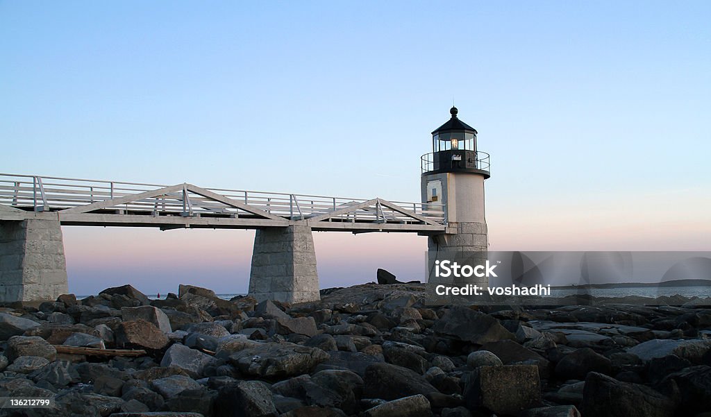 Farol de Marshall Point, ME - Foto de stock de Farol de Marshall Point royalty-free