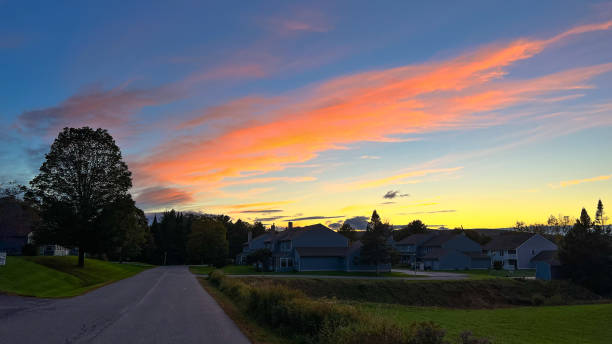 istock Sunset colors in sky and dawn colors 1362129281