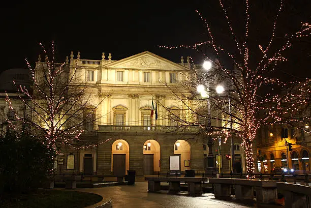 Photo of A front view of la Scala opera house