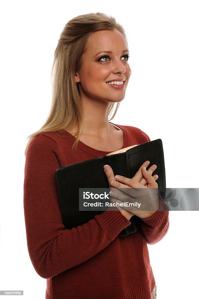 Donna con Bibbia - Foto stock royalty-free di Bibbia