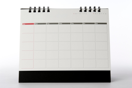 Calendar Year 2024 schedule with blank note for to do list on paper background. Flat lay with calendar, pencil on calander 2024. goal plan, goal concept, action plan, strategy, business vision