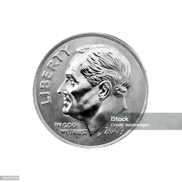 미국 10 센트 10 센트에 대한 스톡 사진 및 기타 이미지 - 10 센트, 흰색 배경, 미국