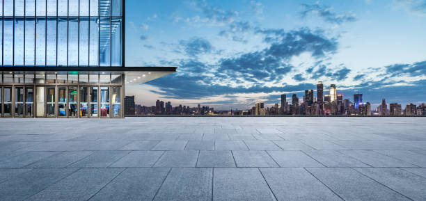 istock Panoramic skyline and modern buildings with empty floors in Chongqing 1362170355