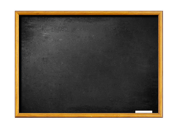 istock blank black board with wooden frame and piece of chalk 136217385