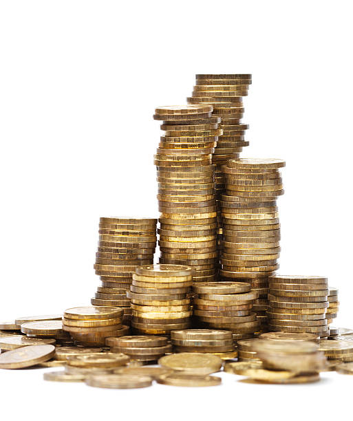 istock Stacks golden of coins 136217504