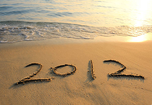 istock new year message on the sand beach 136217965