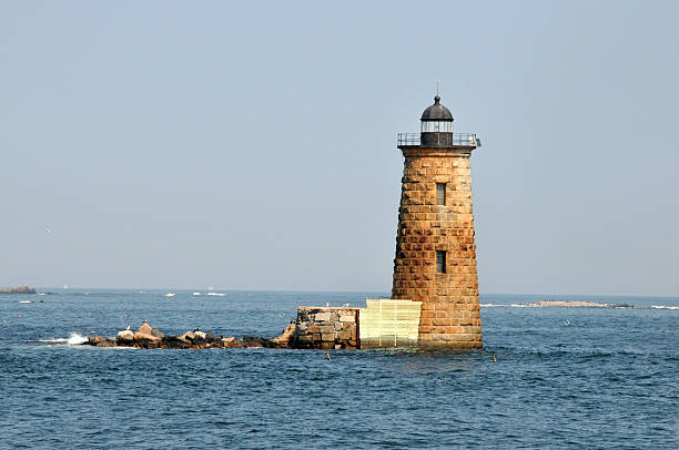 Whaleback Light stock photo