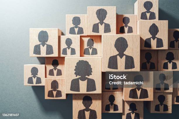 Team Work And Human Resource Management Concept Stock Photo - Download Image Now - Human Resources, Recruitment, Teamwork