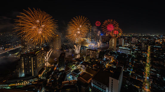 Bangkok New Year Fireworks 2022