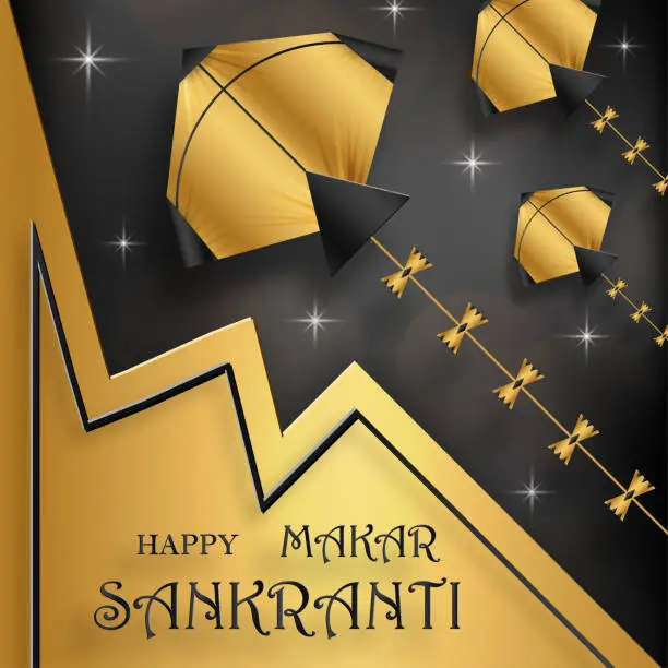 Vector illustration of Happy Makar Sankranti festival