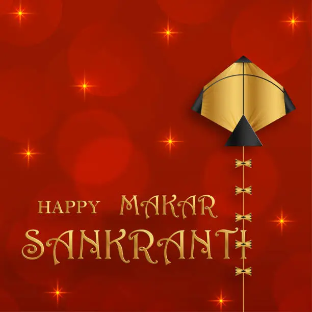 Vector illustration of Happy Makar Sankranti festival