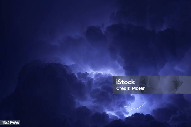 Thunder Cloud Stock Photo - Download Image Now - Lightning, Cloud - Sky, Cloudscape