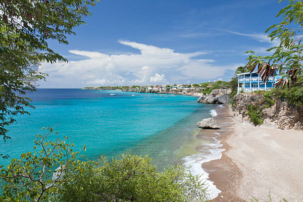 istock Caribbean bay with turquoise water 136219680