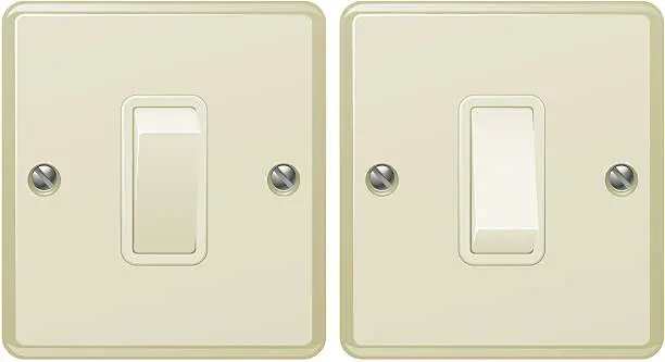 Vector illustration of Light switch illustration