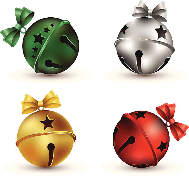 Jingle Bells vector illustration Christmas jingle bells bell stock illustrations