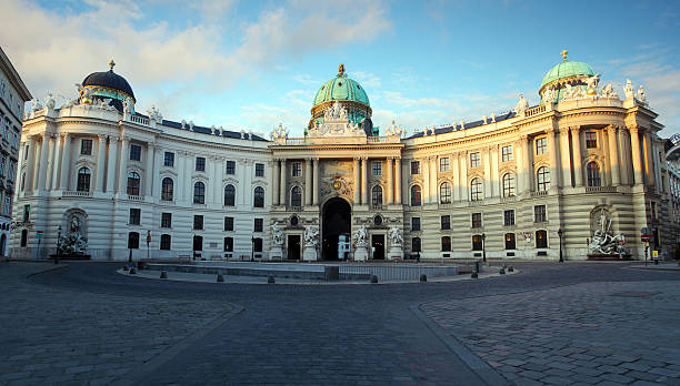 Hofburg Imperial Palace in sunny day Hofburg Imperial Palace, Austria, Vienna the hofburg complex stock pictures, royalty-free photos & images