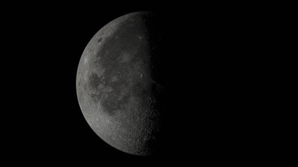 istock Moon surface rotation with a lot of crater 1362215149
