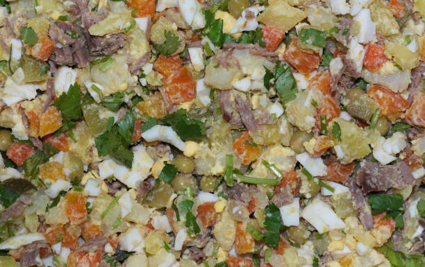 istock Beautiful background of salad 