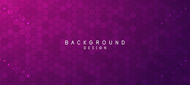 Abstract purple gradient geometric shape hexagon background. Modern futuristic background. Can be use for landing page, book covers, brochures, flyers, magazines, any brandings, banners, headers, presentations, and wallpaper backgrounds