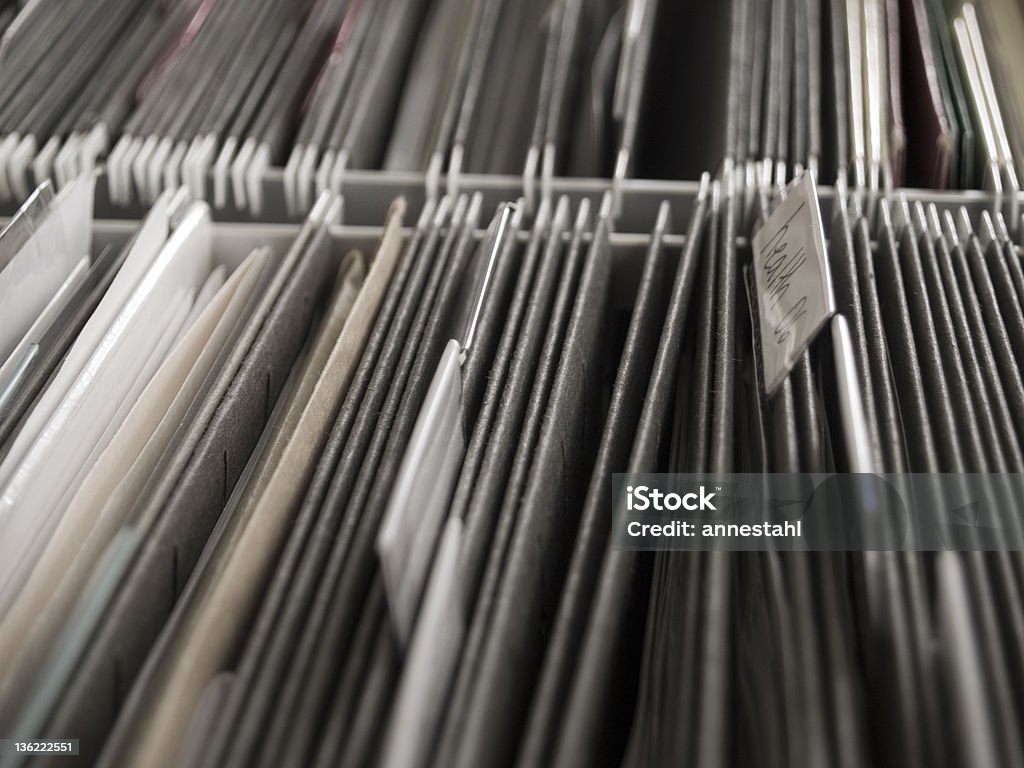 Tabbed Hanging folder in file cabinet File folders with 1/5 cut tabs. Tabs are often helpful when many files are being stored together and there needs to be an easy way to differentiate them.  Administrator Stock Photo