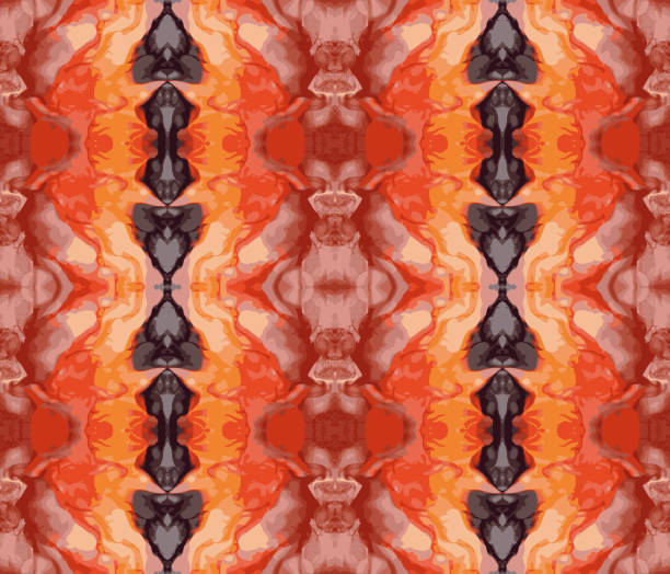 istock Vector EPS10 seamless background - Kaleidoscope 2. Creatures of Abyss. Illusion of many strange faces, silhouettes, and figures. 1362229520