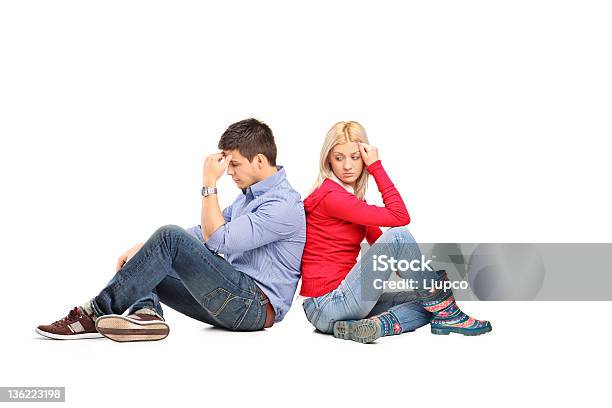 Couple Sitting Turned After Having An Argumentir Ba Stock Photo - Download Image Now