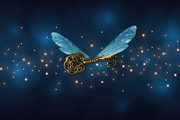 istock flying key meaning of life unlock secret 1362242173