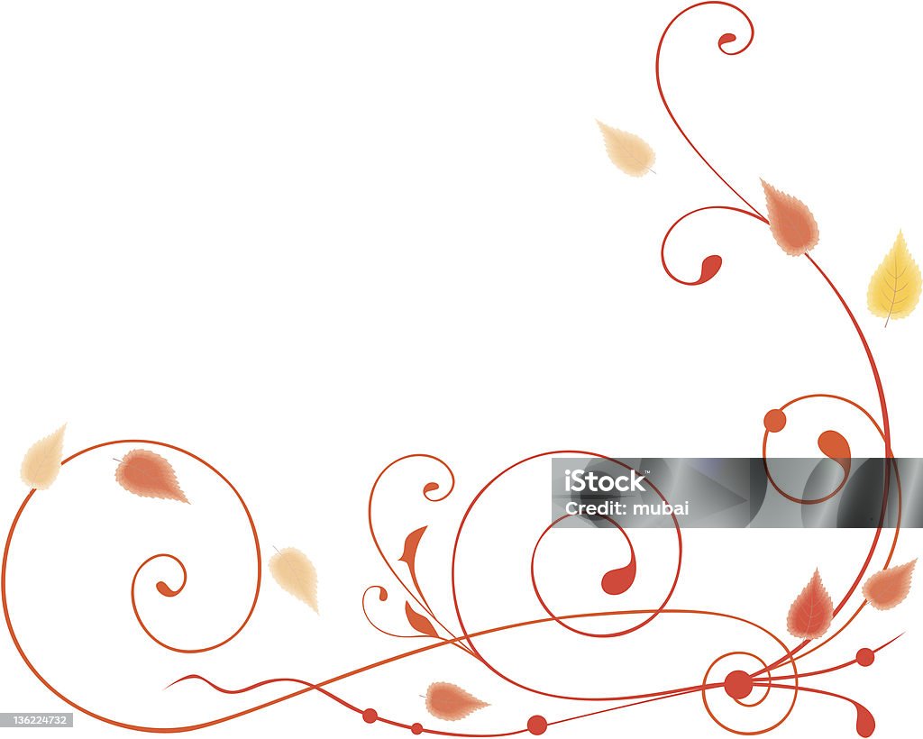 Outono curles - Royalty-free Curva - Forma arte vetorial