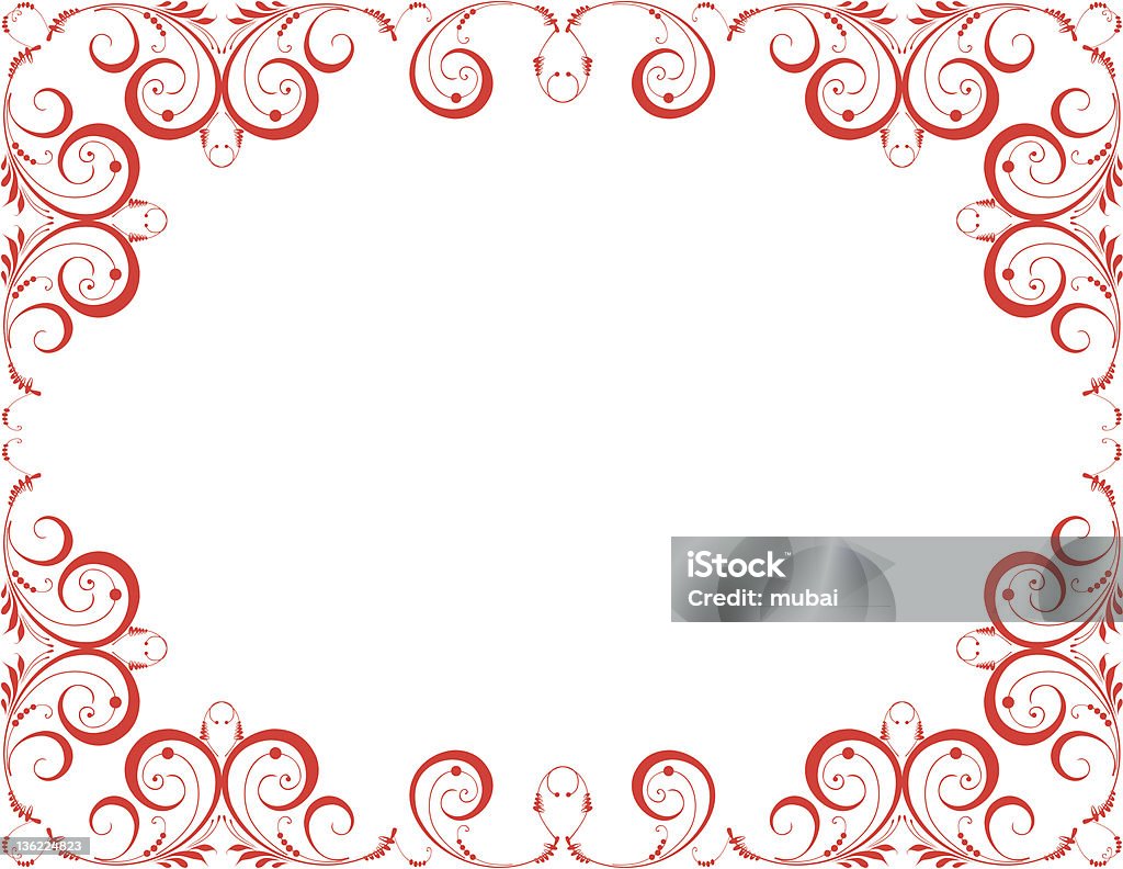 Red Action Frame Pattern Red Patterned Frame Stock Illustration - Download Image Now - Curled Up ...