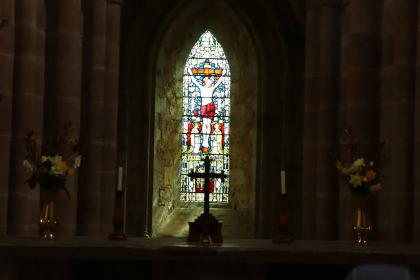 istock Dore Abbey under the winter sun 1362257417