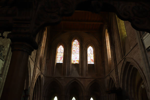 istock Dore Abbey under the winter sun 1362257420