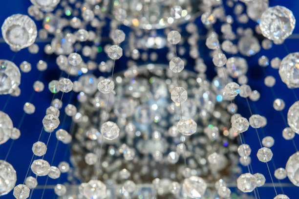 istock Glass faceted interior hanging balls. 1362257963